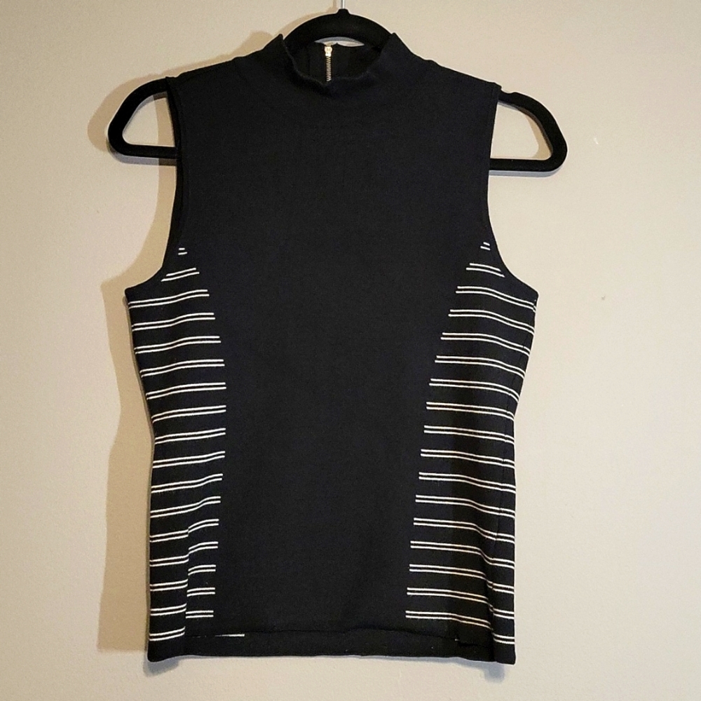 WHBM Sleeveless Sweater Mock Neck